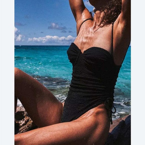 FP Movement by Free People Other - Free People x Devon Windsor Rachel One-Piece Swimsuit Black FP Beach Small NWT